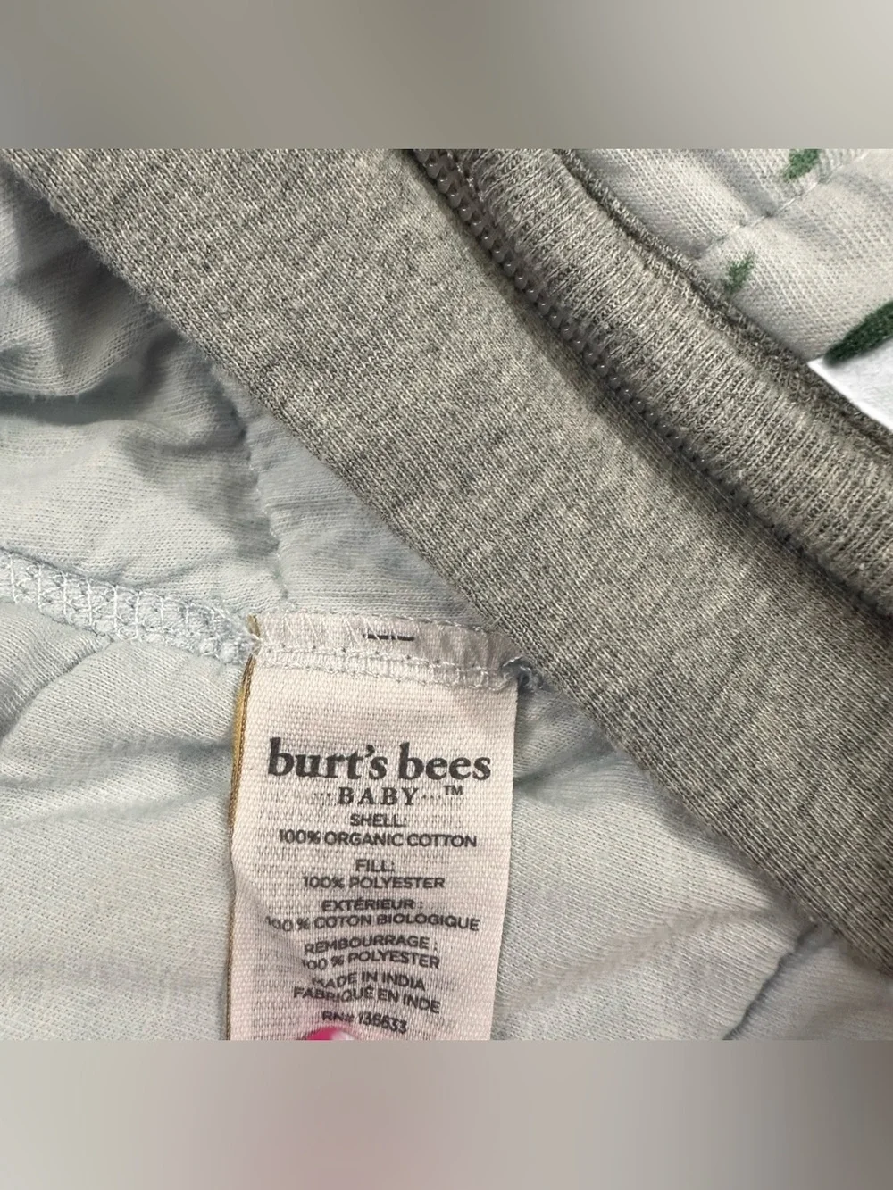 Burt’s Bees Baby Beekeeper Dinosaur Organic Cotton Sleep Sack Wearable Blanket